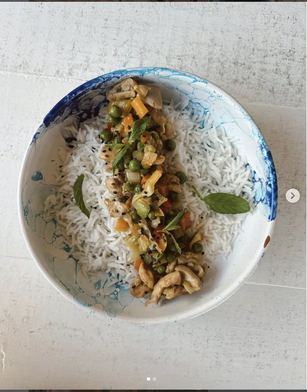 Bowl di riso con verdure